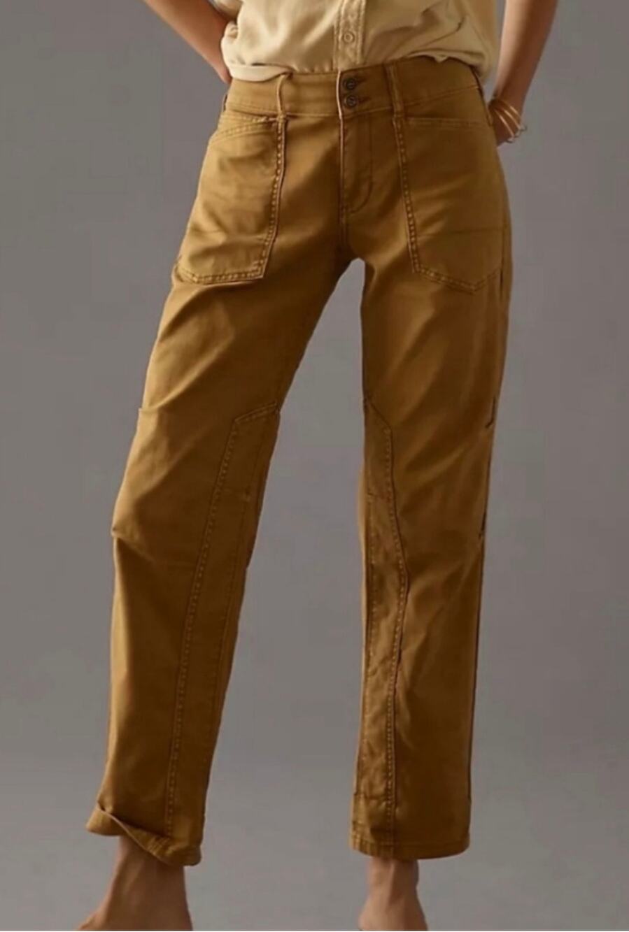 Anthropologie Pilcro The Wanderer Cargo Pants 27 Gorpcore Y2K Minimalist Khaki